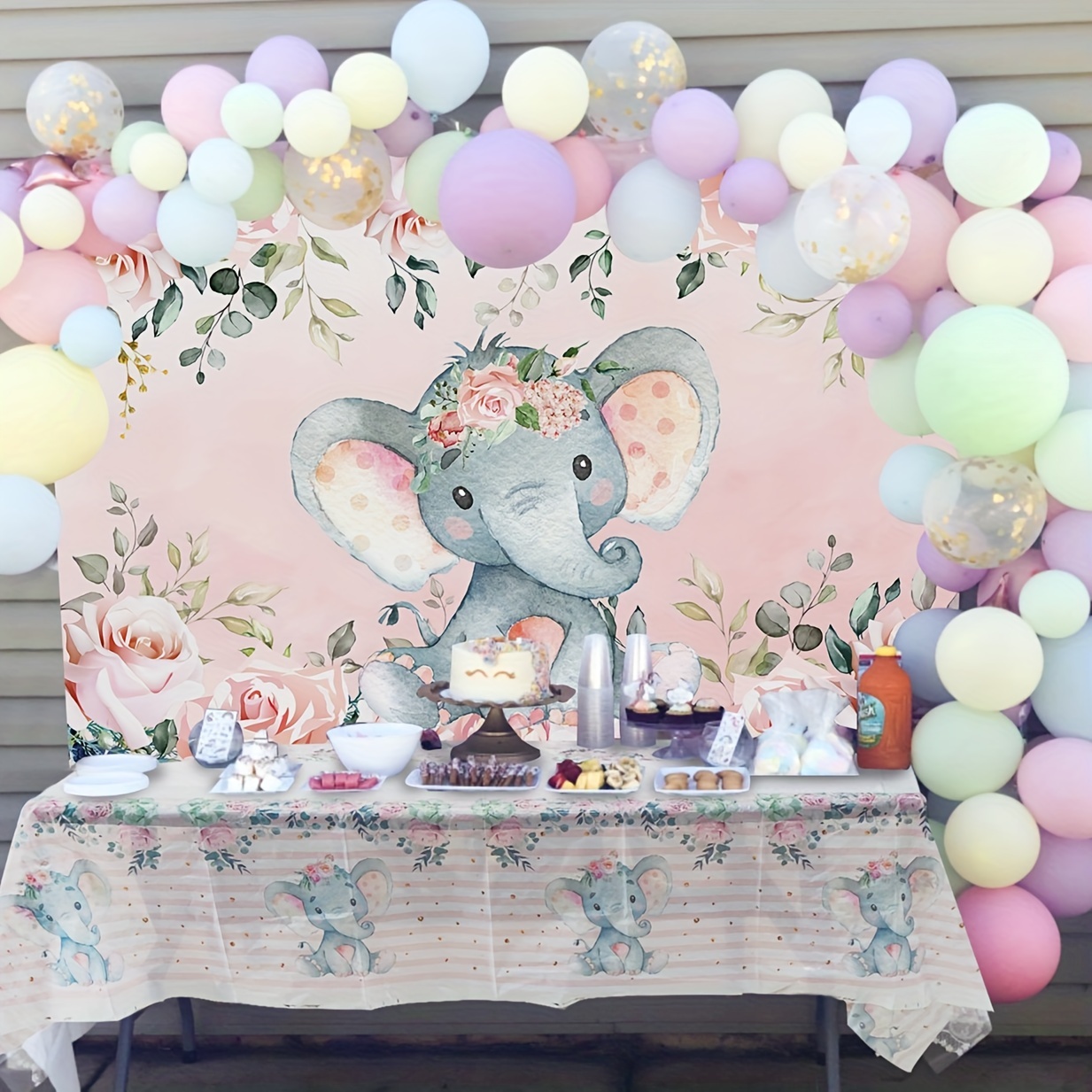 Elastico Baby shower niño elefante B89 – Tus Fondos