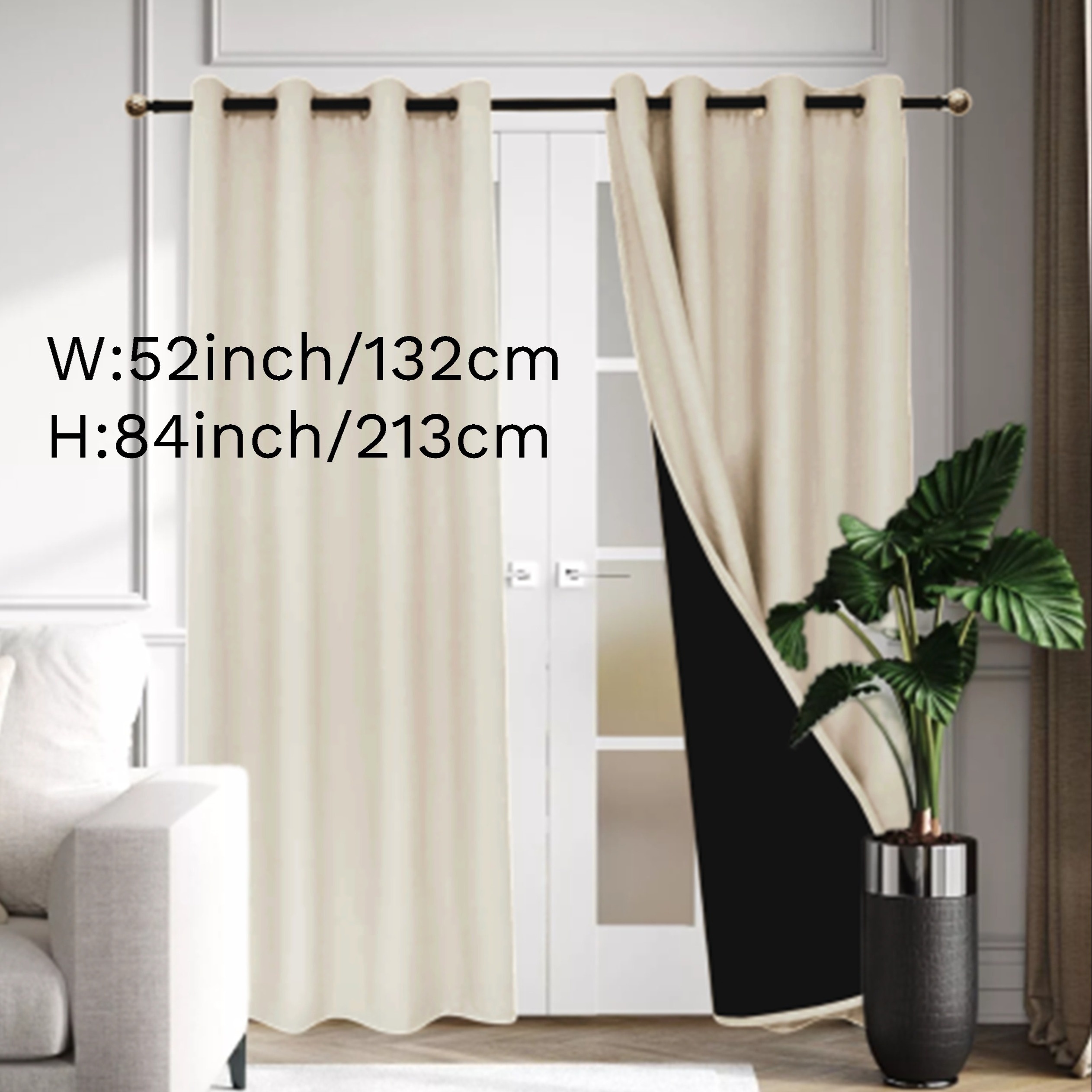 High Precision Blackout Curtains 95% Block Out Light For - Temu