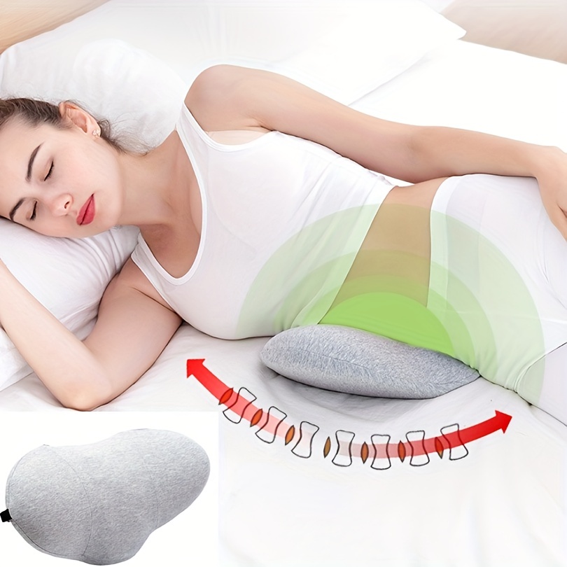 Lumbar Support Pillow for Bed Lower Back Pillow for Sleeping Lumbar Pillow  for Back Pain Relief Back Pillow for Sleeping Memory Foam Back Sleeper