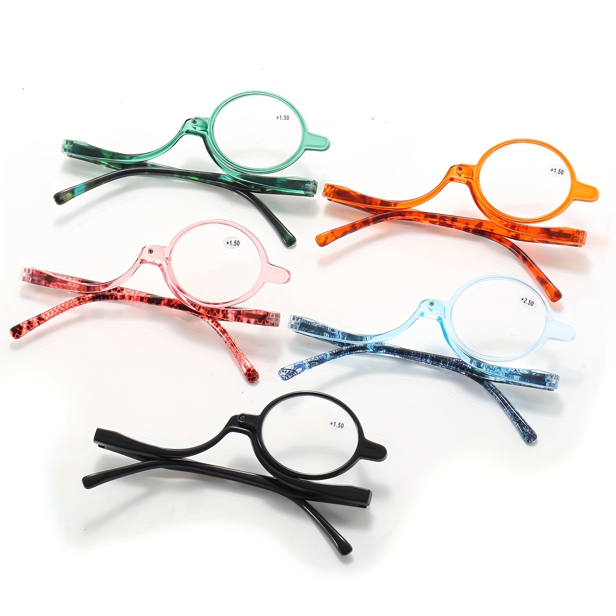 6pcs/set Gafas Aumento Maquillaje Lentes Abatibles Gafas - Temu Chile