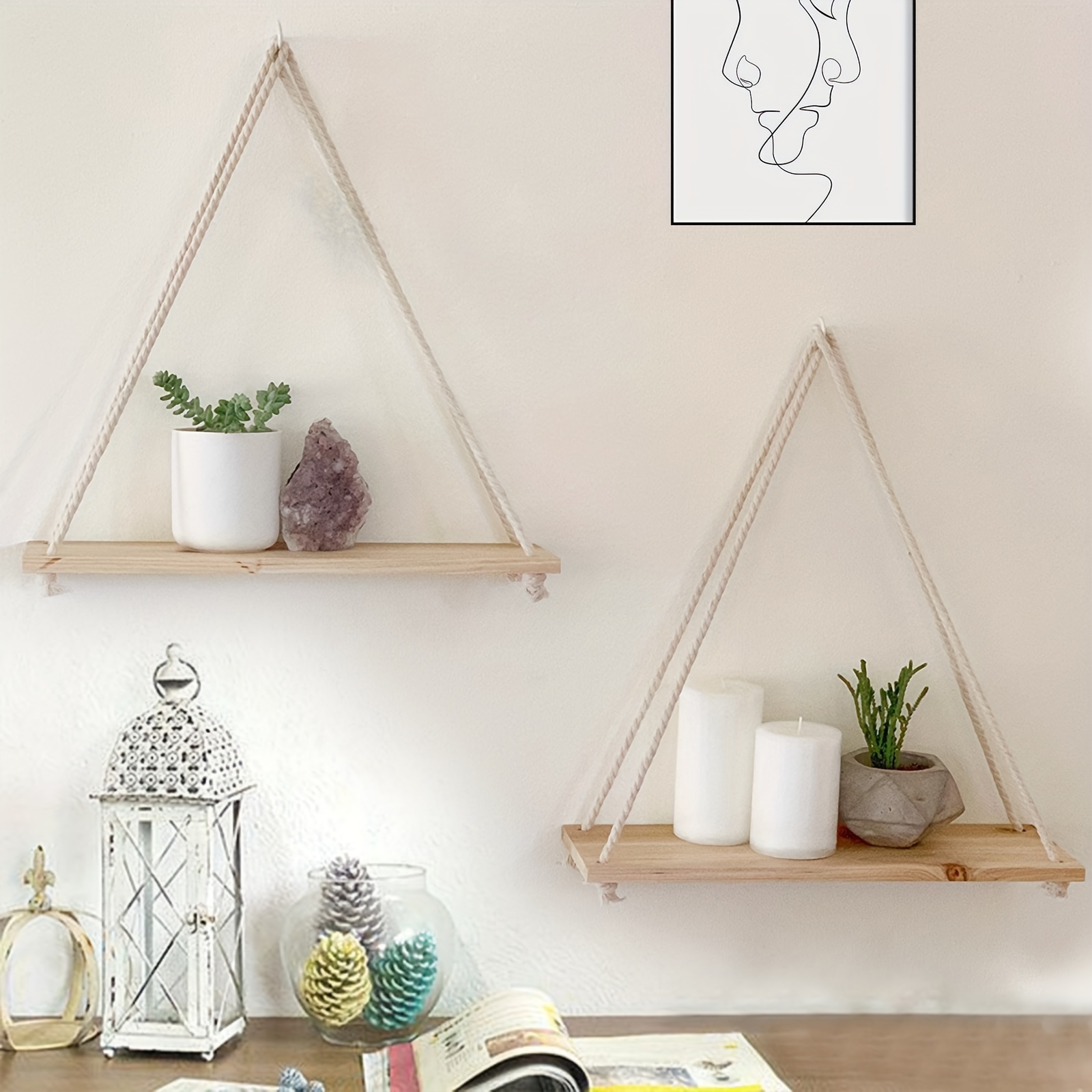 Floating Shelves Wall Mounted Rustic Wood Shelves For - Temu
