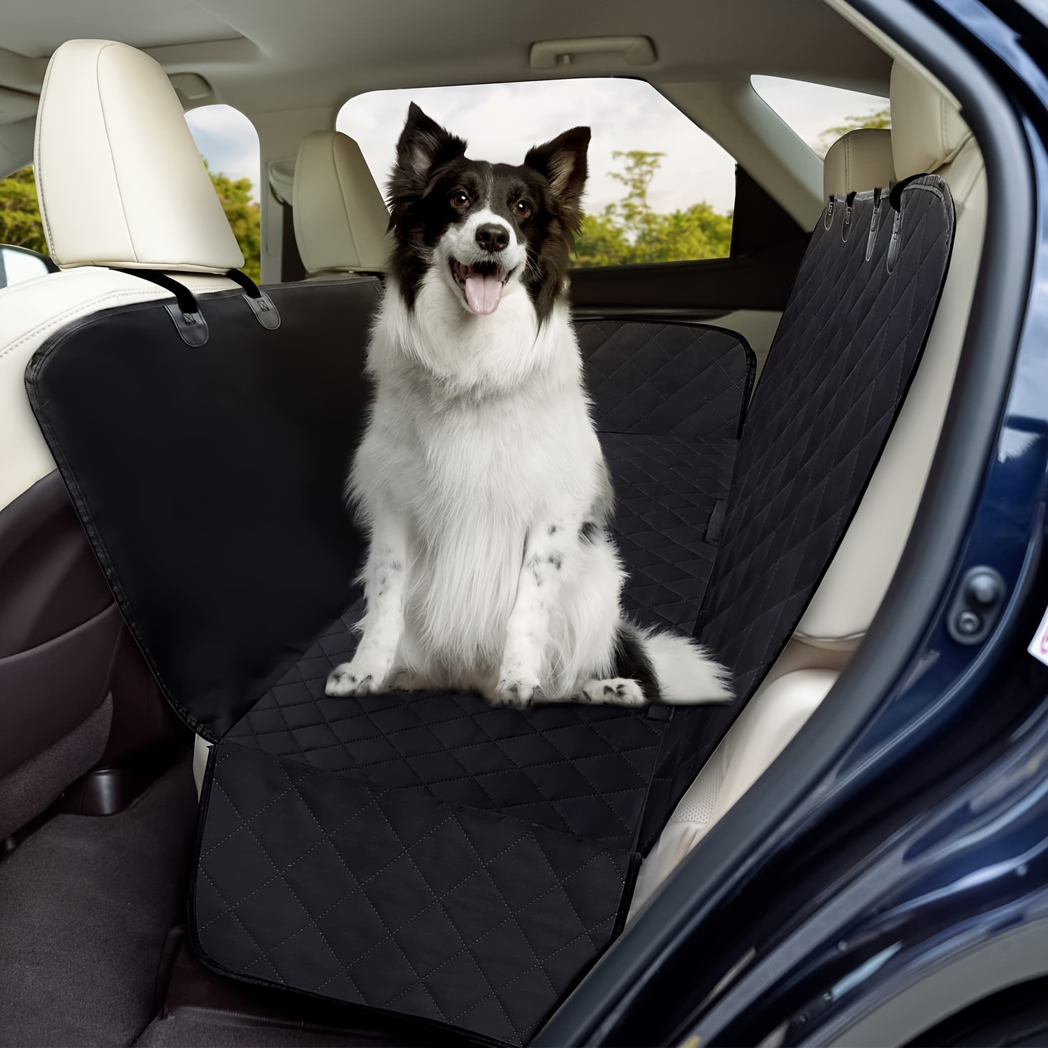Haustier-Autositzabdeckung Einzelne Wasserdichte Schicht Voll Surround Hund
