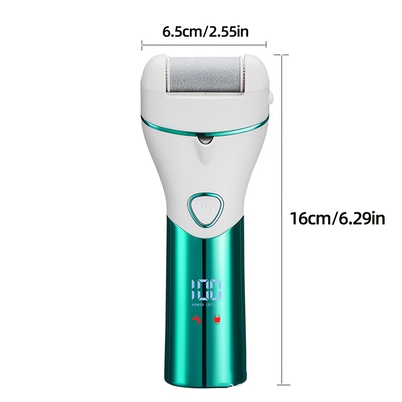 Electric Foot Callus Remover Kit, Elmchee Rechargeable callous removers 3  Grinding Heads Waterproof foot scrubber file, Professional Pedicure Tools