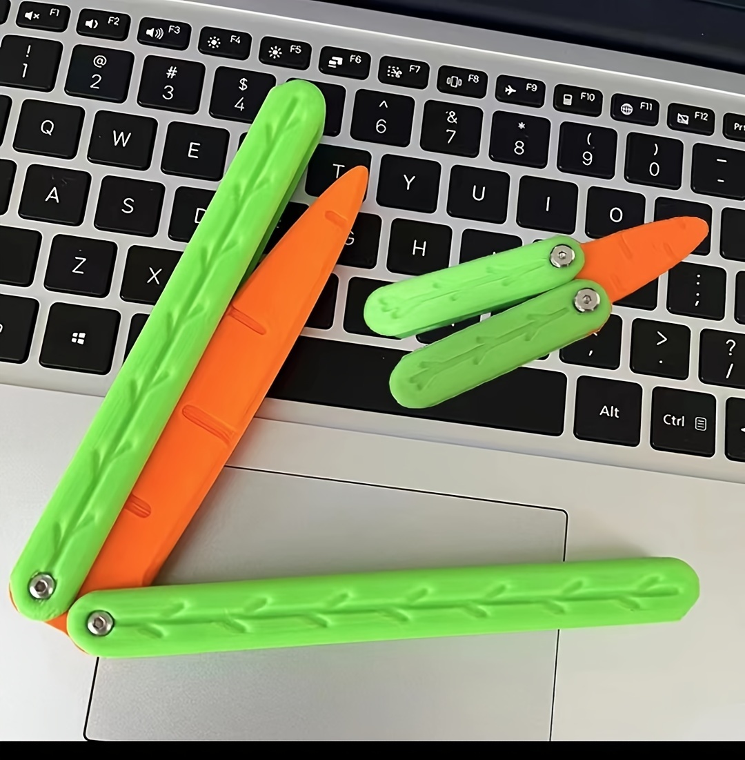 Wholesale Luminous Radish Knife 3D Gravity Knife Decompression