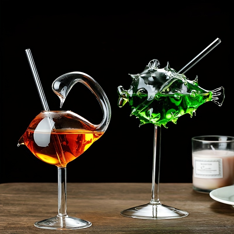 Swan Cocktail Glasses Creative Drinking Glasses Unique Wine
