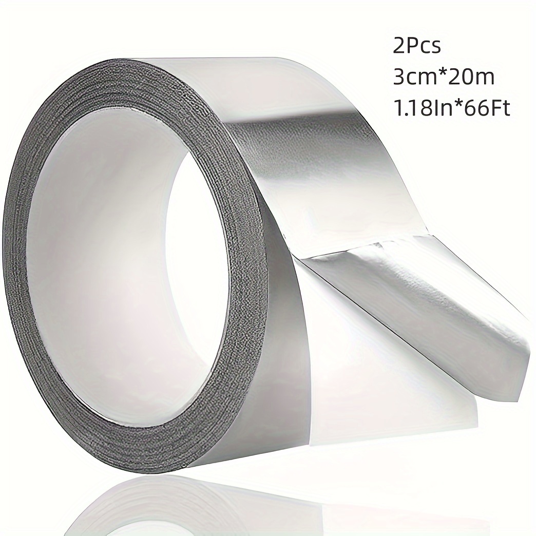 Thick Aluminum Foil Tape For Air Conditioning, Refrigerator, Pipeline,  Range Hood, Leak Repair Tape, High Temperature Conductivity, Strong  Bonding, Pure Aluminum Foil Tape - Temu