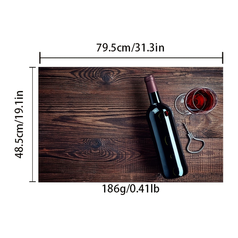 Wine Bottles Anti Fatigue Kitchen Mat Set of 2 Piece, Non-Slip