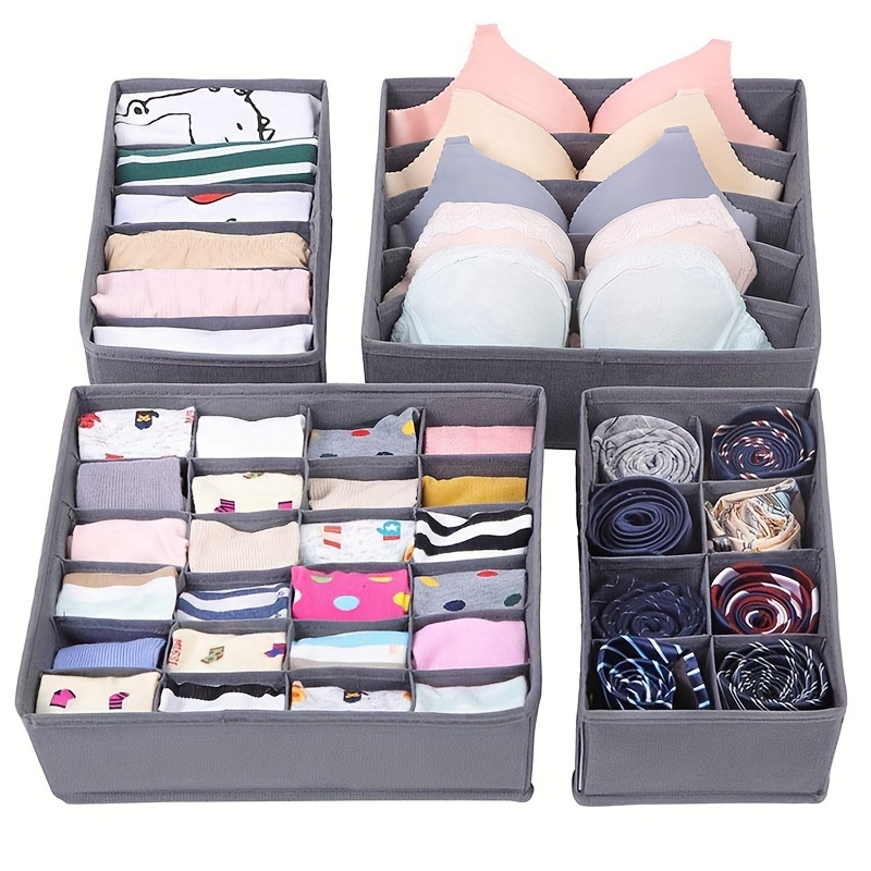 Clothes Storage Underwear Organizer Bra Ties Sock Drawer - Temu