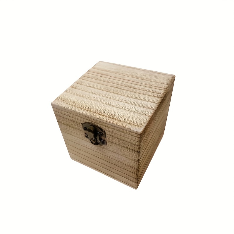 Petite boîte de rangement en bois uni avec couvercle à charnière/3  compartiments/boîte à thé/bijou/boîte à souvenirs/parfait pour le  découpage/arts et artisanat -  France