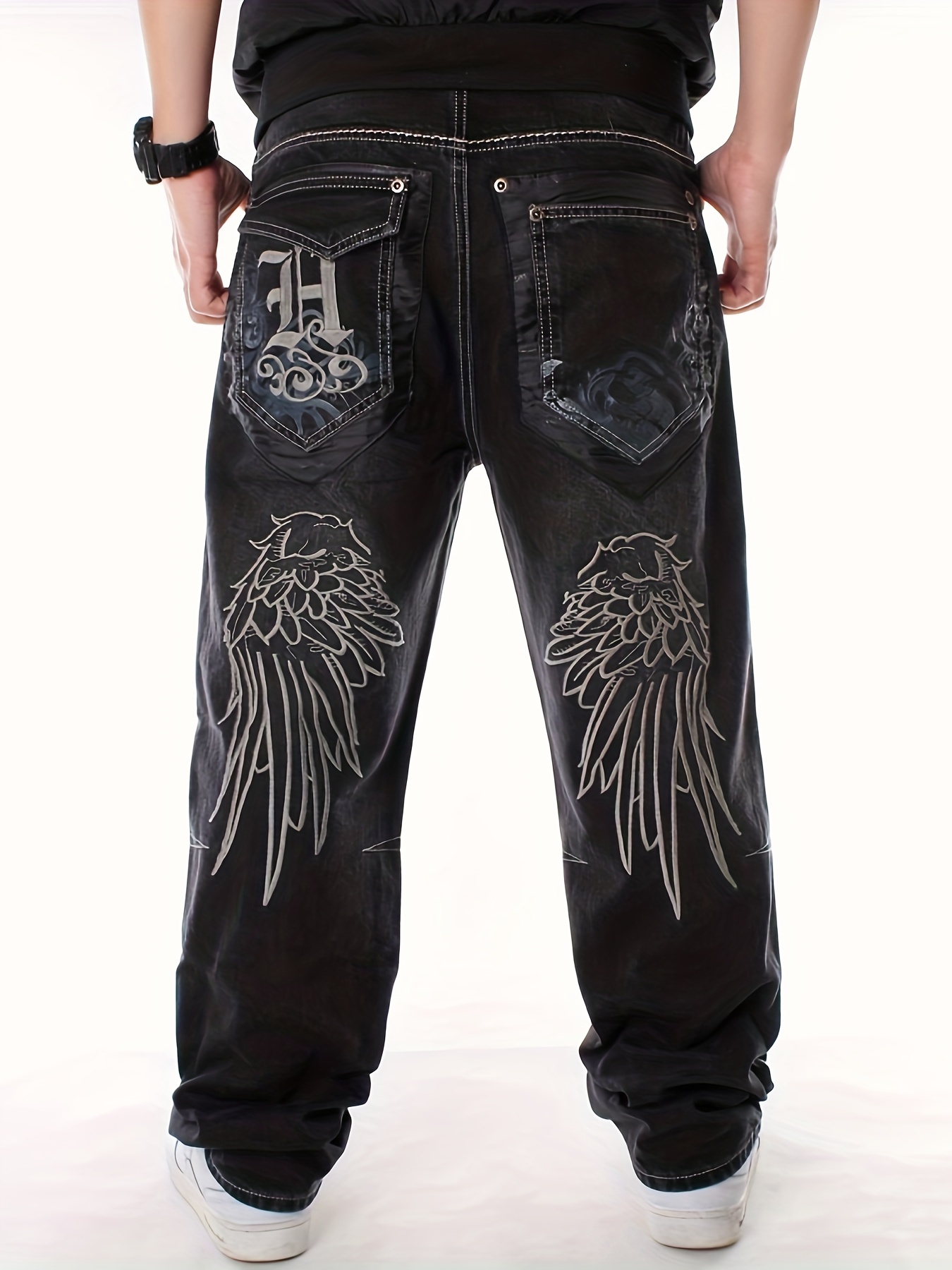 Pantalones Mezclilla Para Hombre Jeans Con Bolsillos De Cremallera