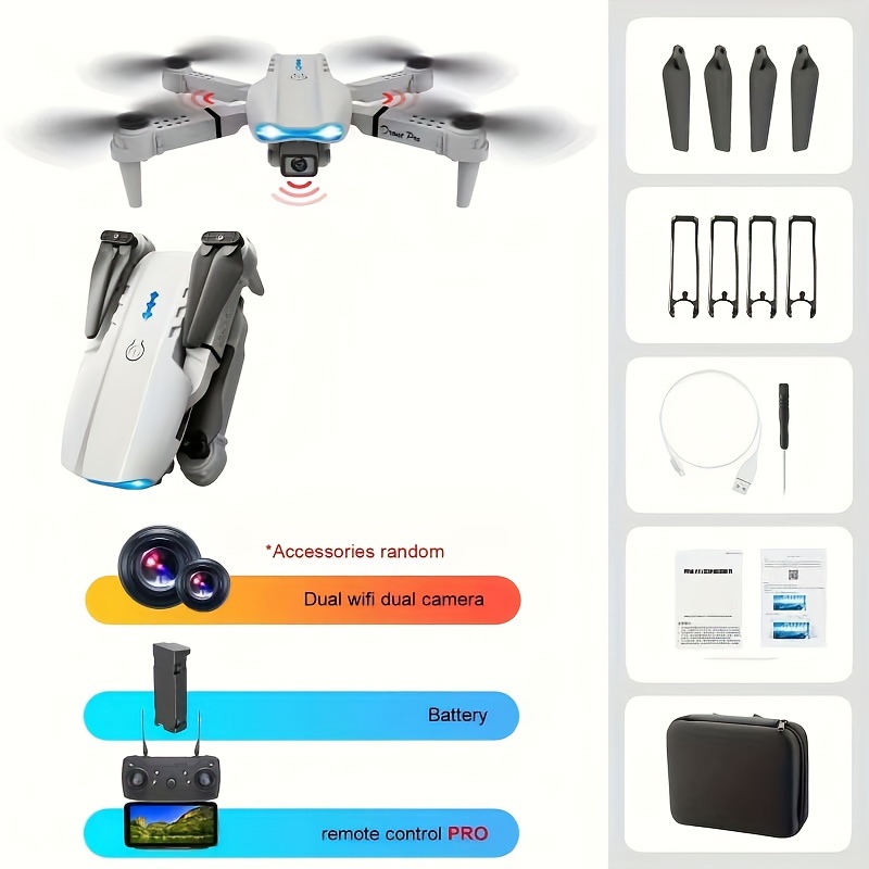 E99 Drone With Camera Foldable Rc Quadcopter Drone remote - Temu