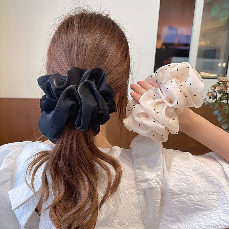 Polka Dots Satin Hair Scrunchie Hair Accessories Gift Set Bridesmaid Bun  Holder Maker Girls' Sleepover Party Gift Pack | Shop Now For Limited-time  Deals | Temu