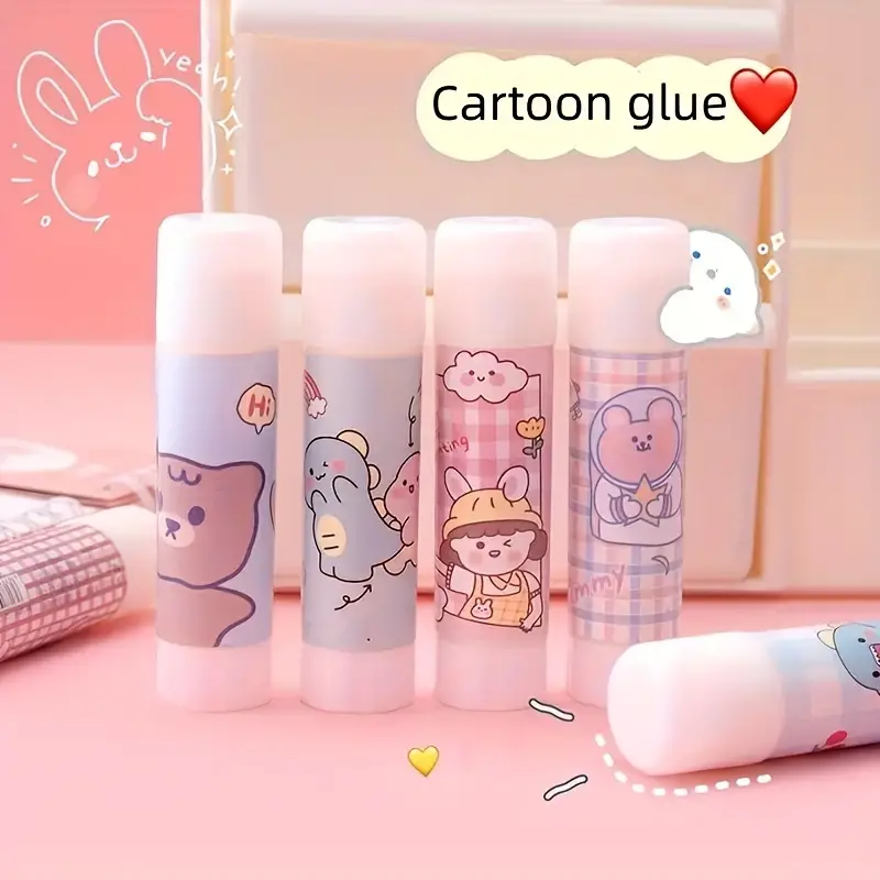Cartoon Children's Solid Glue Large Office Supplies Diy - Temu
