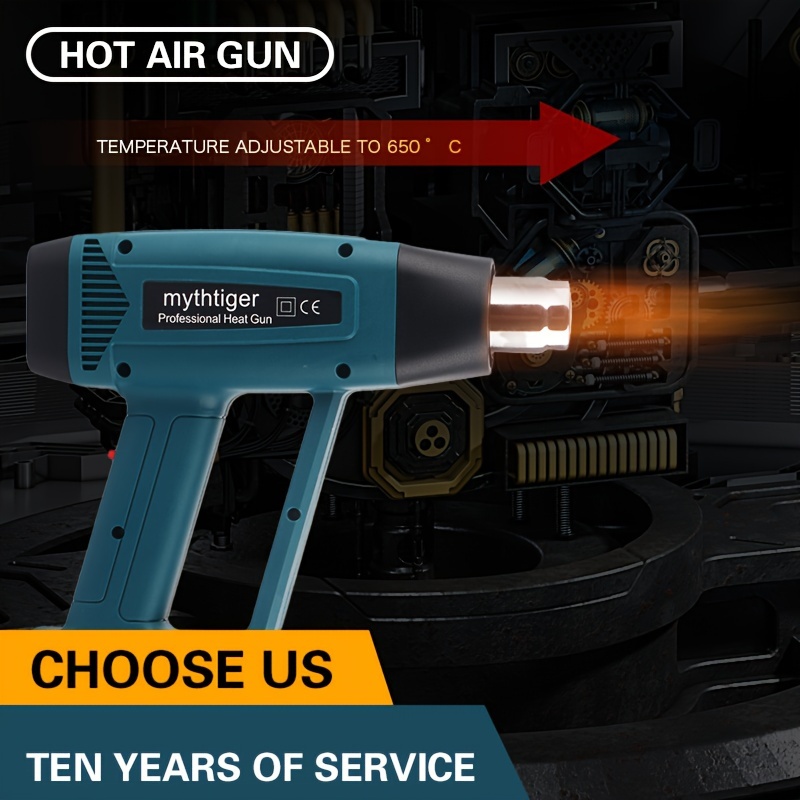 Eu Blue ray Lcd Display Heat Gun Thermoregulator Hot Air Gun - Temu Germany