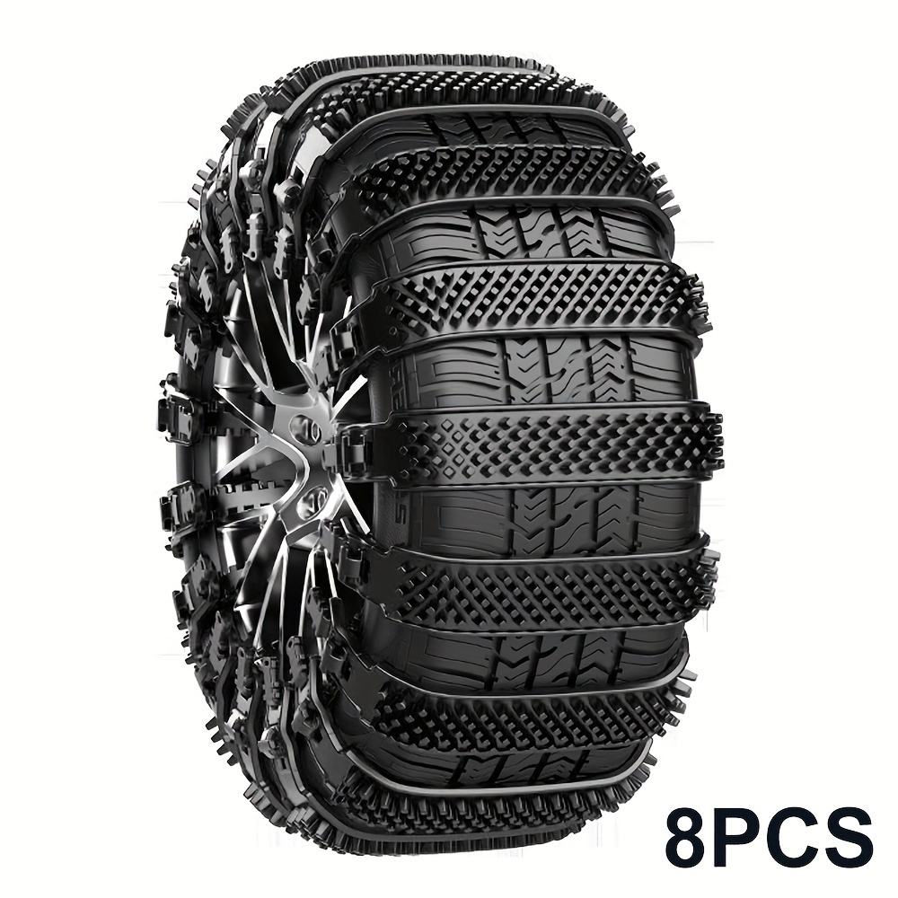 8pcs Car Anti-skid Chain SUV General Purpose Snow Mud Tires