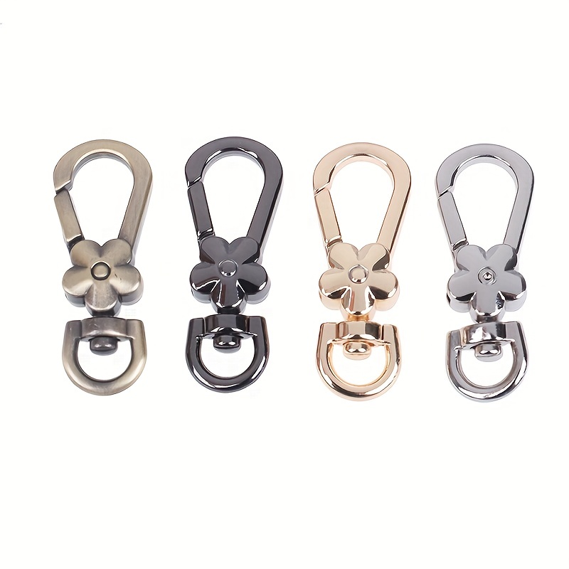 20pcs Rainbow Swivel Clasps Set 10pcs Metal 1.5 Trigger Snap Hooks Lanyard Keychain  Hook with 10pcs 25mm/0.98 Stainless Steel Flat Key Ring for Purse Strap  Keys Bag Pendant Dog Leash 