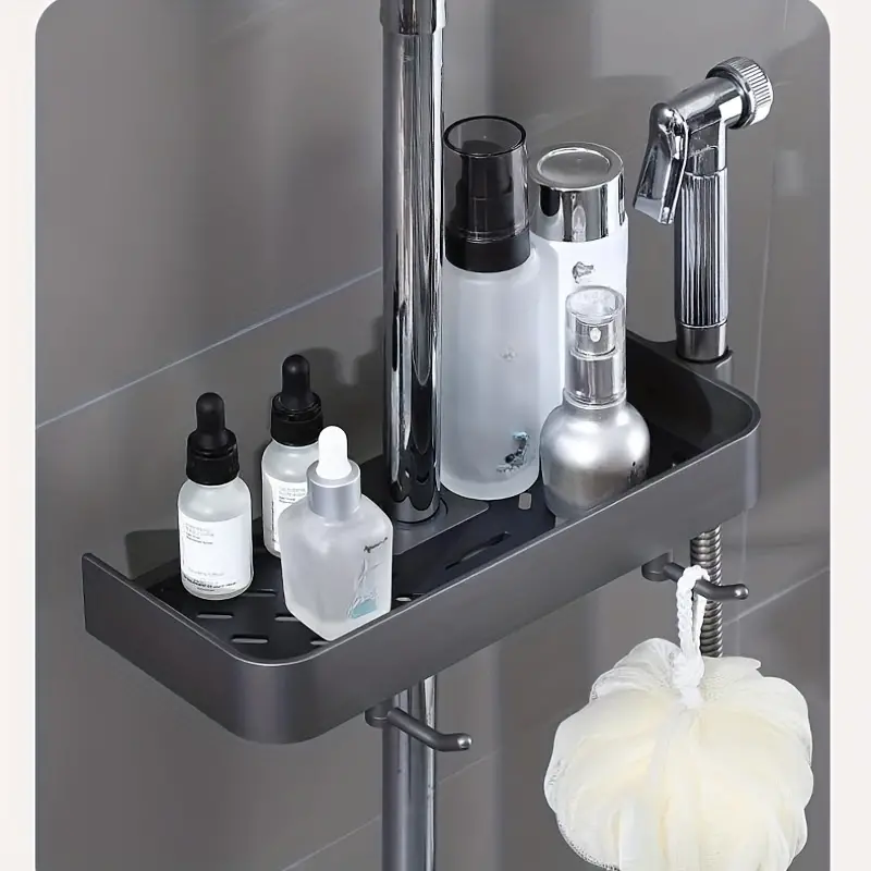 Shower Slide Bar Tray Shower Caddy Thickened Abs - Temu