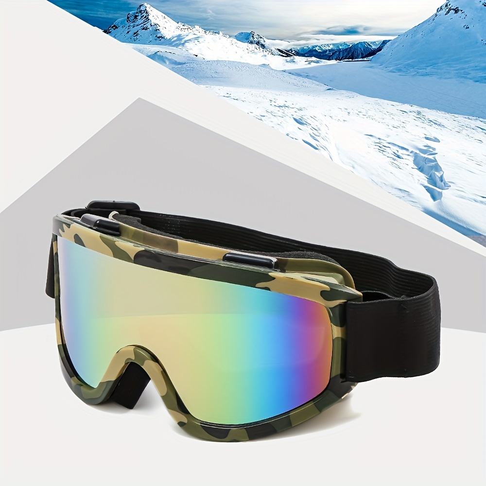 Unisex Double-layer Anti-fog Ski Goggles, Large Frame Anti-wind And  Sandproof Colorful Polarized Sports Glasses For Outdoor Cycling Skiing -  Temu