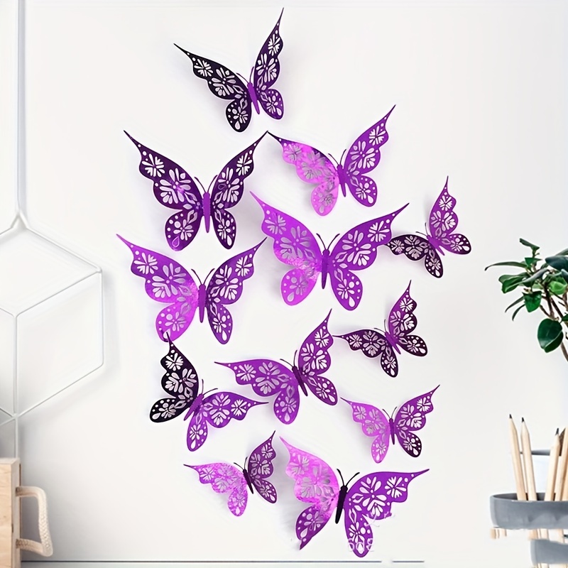 3d Butterfly Wall Decals For Home Nursery Classroom Kids - Temu