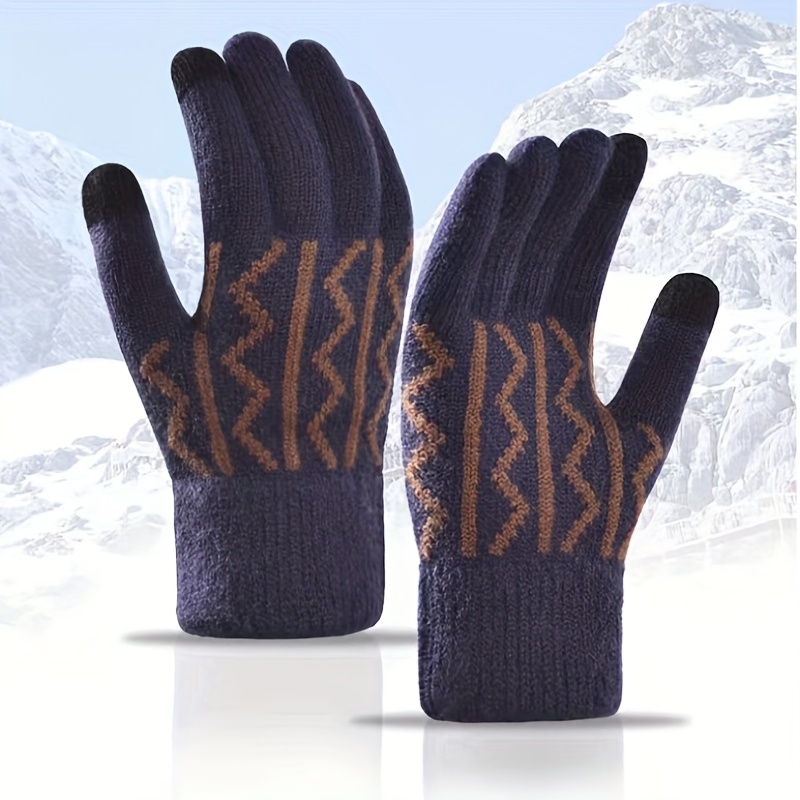 Gants De Travail Hiver,Gants De Travail Hiver En Cuir,Gants Hiver  Imperméables,Gants De Travail En Cuir Résistants Au Vent Po[H764]