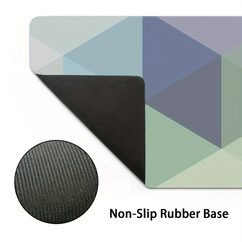 Geometric Shape Office Desk Pad Thick Edge Mouse Pad