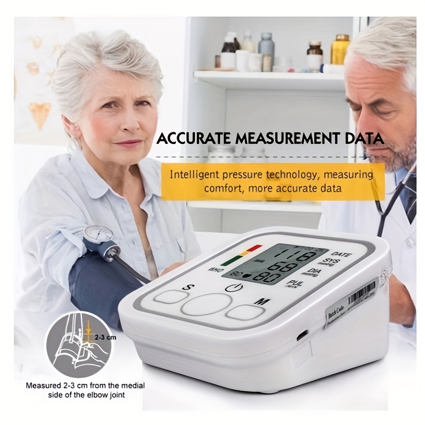 Upper arm blood pressure monitor - comfortable and exact