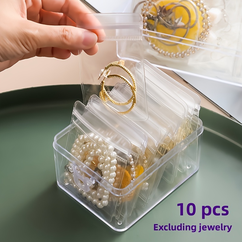 Transparent Plastic Jewelry Storage Bag Antioxidant Small - Temu