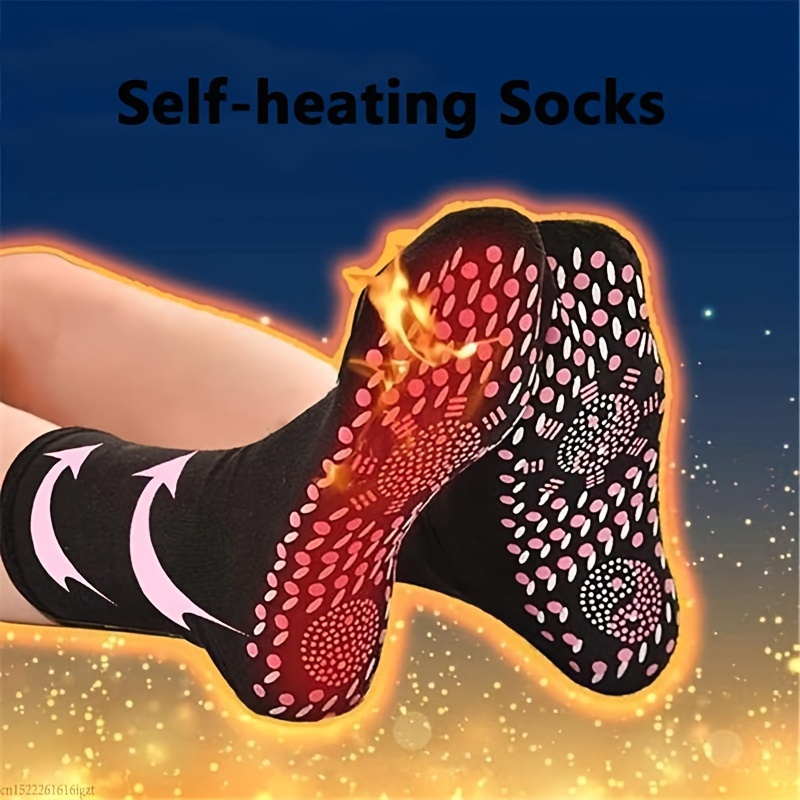 Calcetines calefactables eléctricos, calentadores de pies, calcetines  cálidos, calcetines térmicos para hombres y mujeres Cola Calcetines  calentados