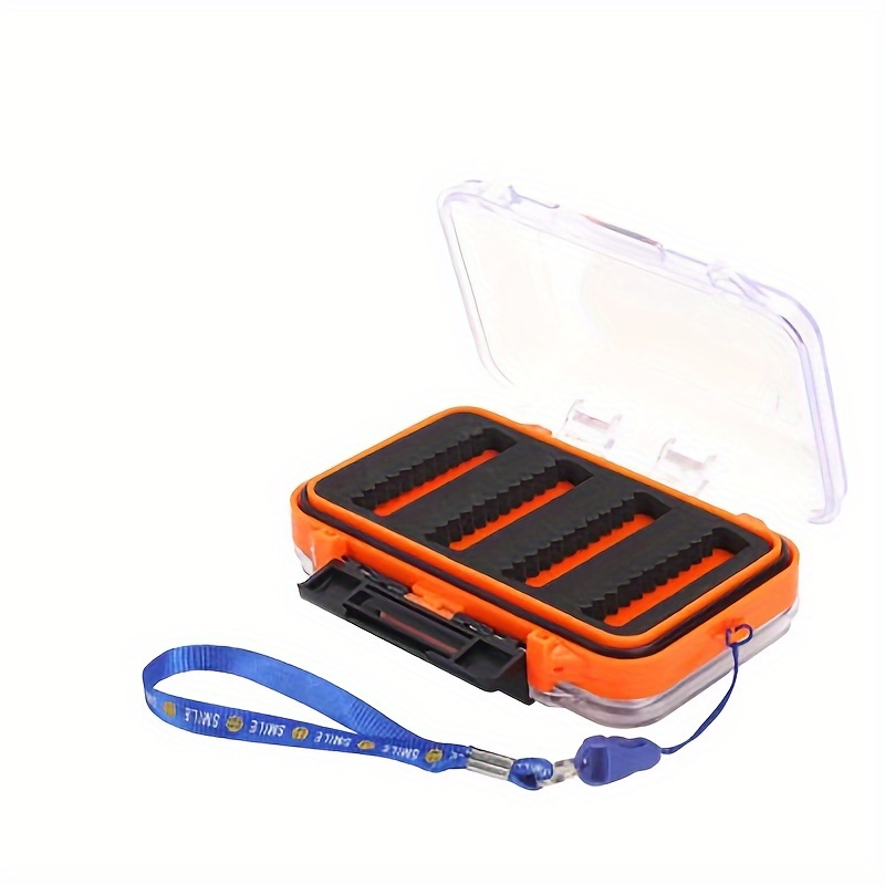 Mini Fishing Tackle Box Lanyard Portable Fly Box Plastic - Temu