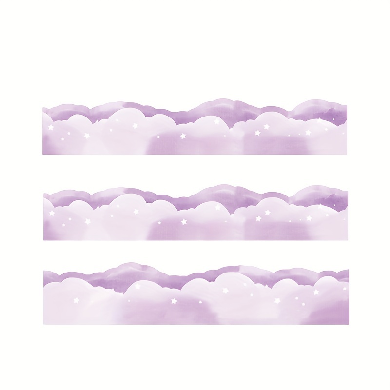 Cute Cloud Wave Landscaping Tape Hand Account Decoration Diy - Temu