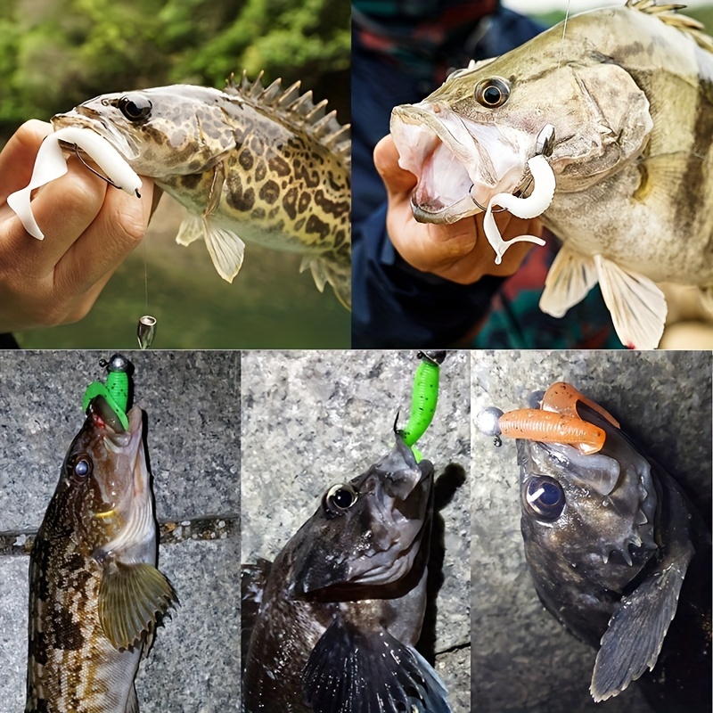 Soft Silicone Fishing Lure Artificial Bait Worm Bass Fishing - Temu Canada