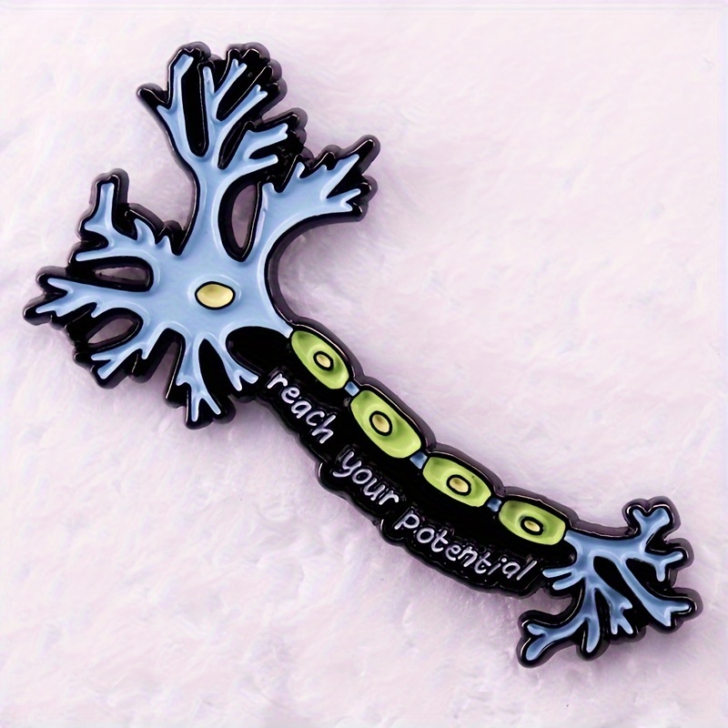 

1pc Cells Unleash Brooch, Science Badge Bag Accessories For Men