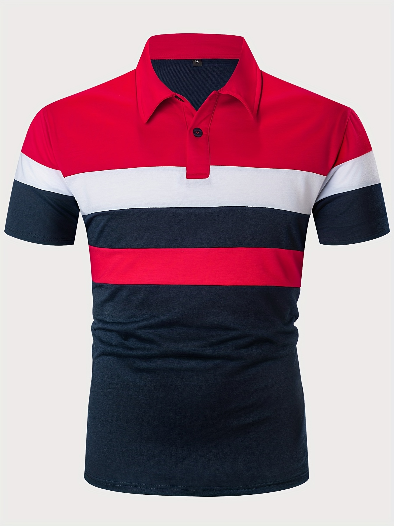 Red polo shirt plus hot sale size