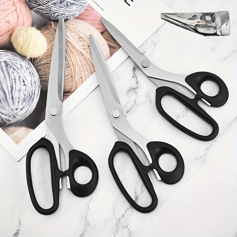 Tijeras dentadas, agarre cómodo, tijeras profesionales de costura en  zigzag, adecuadas para muchos tipos de telas y papel, 9 pulgadas