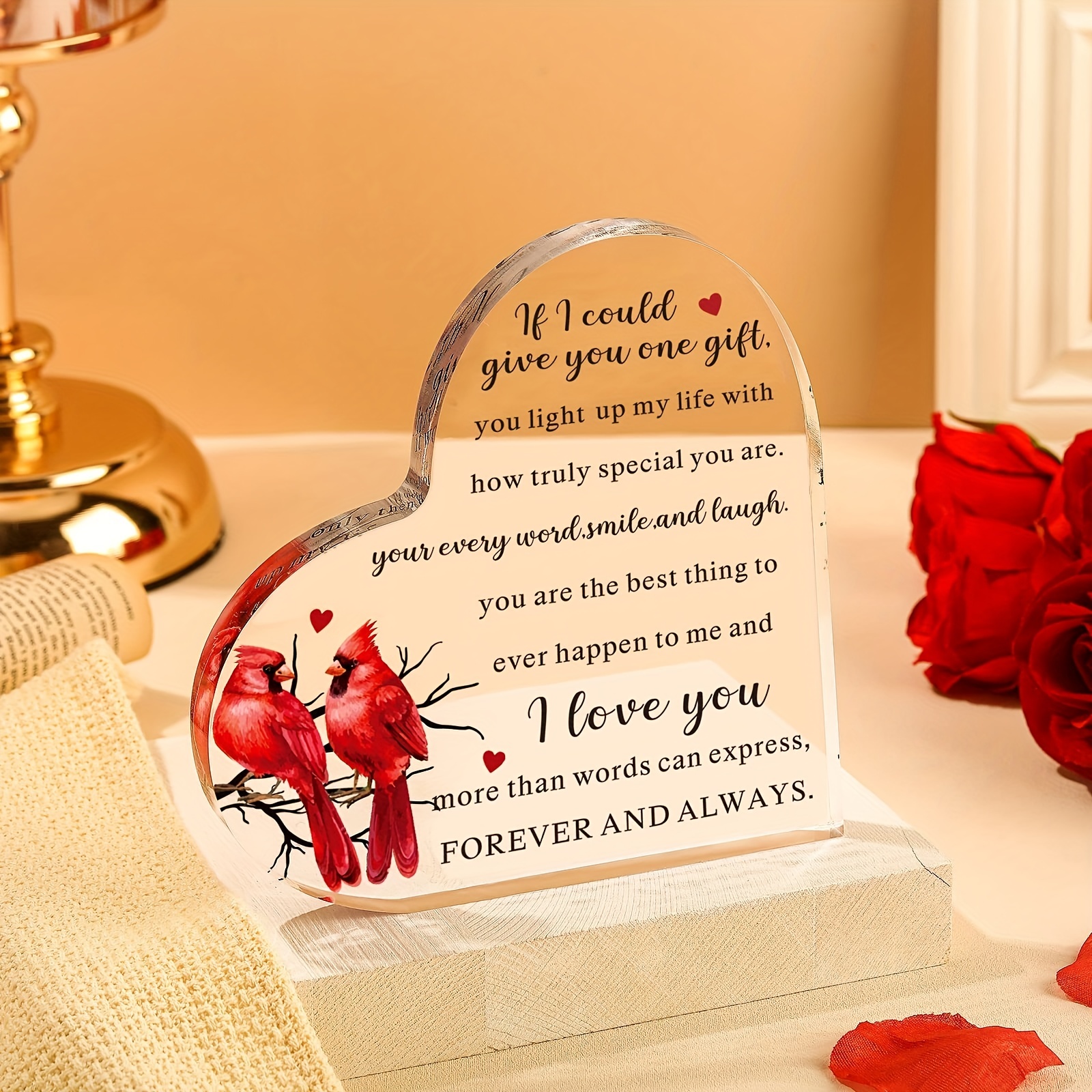  To My Love Acrylic Gift for Her Romantic Boyfriend Gifts  Girlfriend Love Cute Gifts Ideas Anniversary Valentines Birthday Girlfriend  Gift for Him Husband Wife Women Men (Crown) : Home & Kitchen