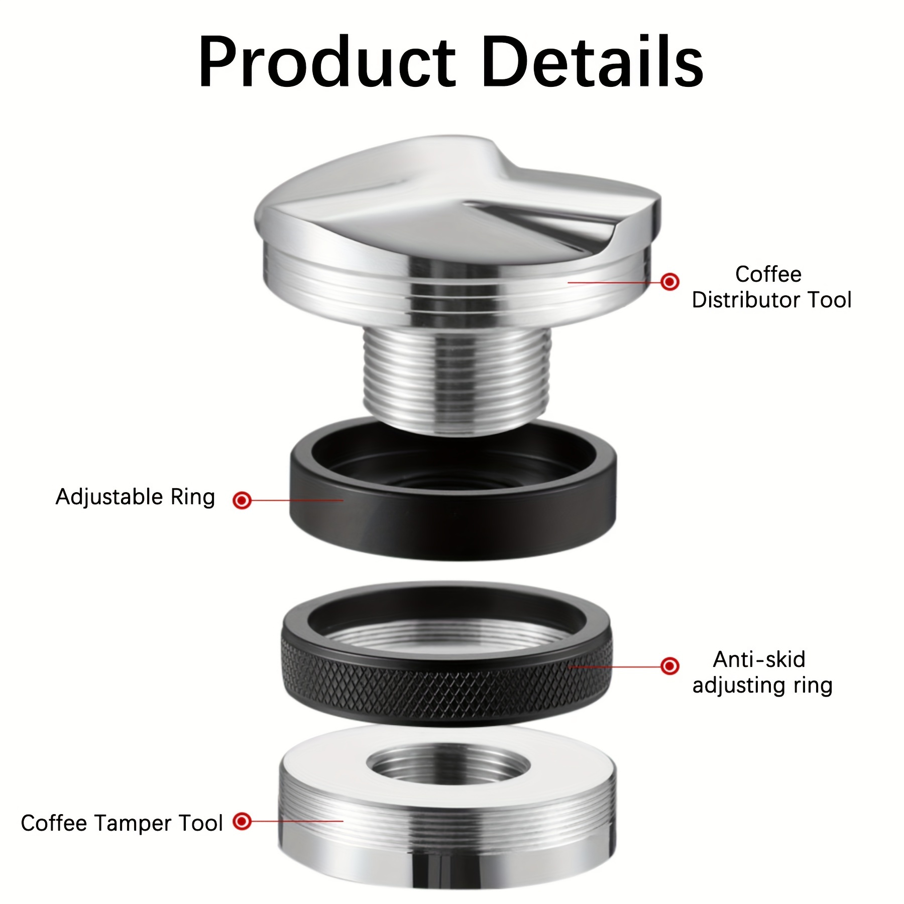 51/53/58mm Dual Head Espresso Tamper (with Adjustable Depth) – The Espresso  Time