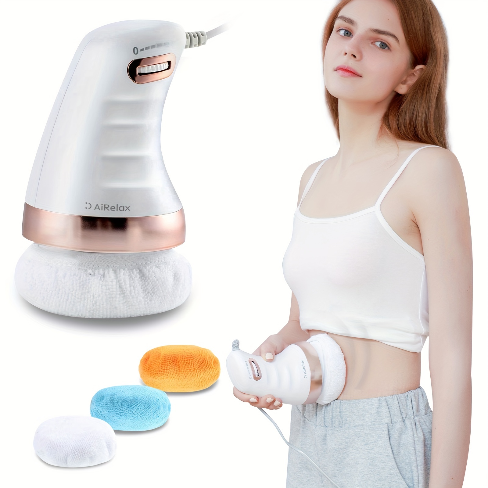 Handheld-Cellulite Massager, Body Sculpting-Machine Full Body Massager Hand  Held Back-Massager Electric Foot Massager, Body Shaper for Women,  Celulitis-Remover Machine with 4 Massage Wand Attachment