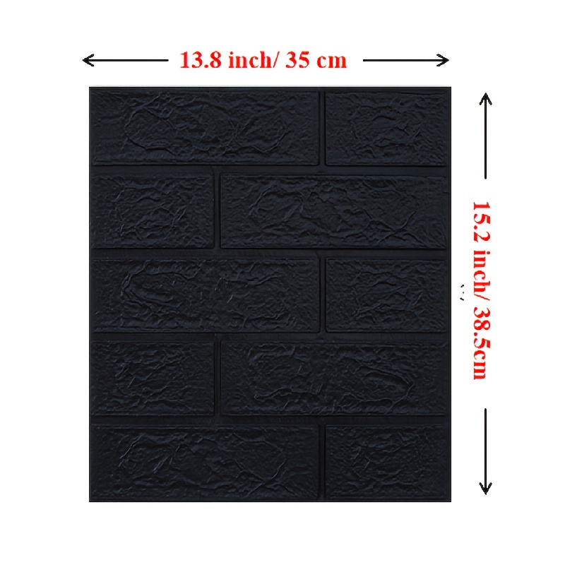 Diy 3d Foam Wall Sticker. Brick Wallpaper Soft Self Adhesive - Temu