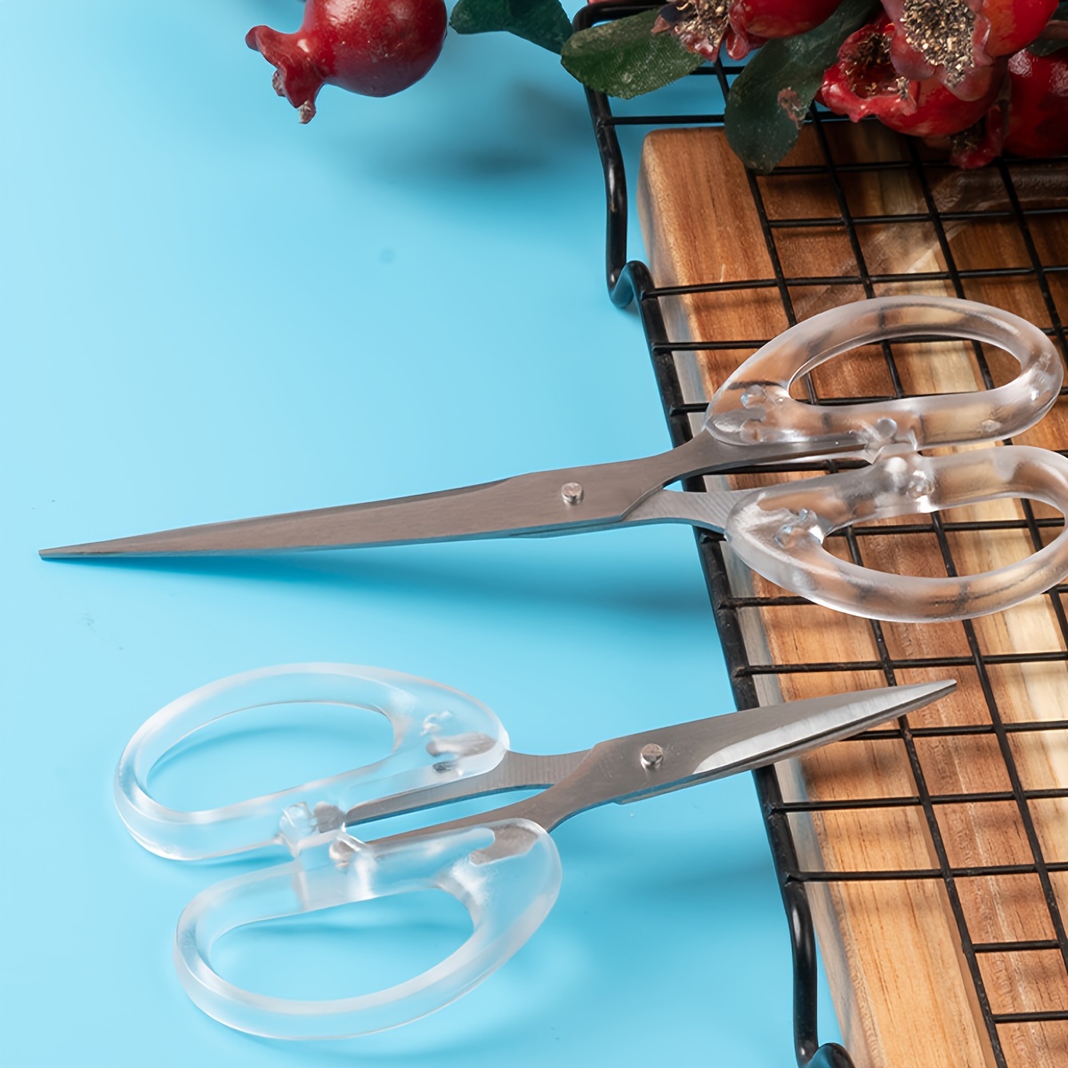 Large Medium Transparent Metal Simple Art Scissors Decoupage - Temu