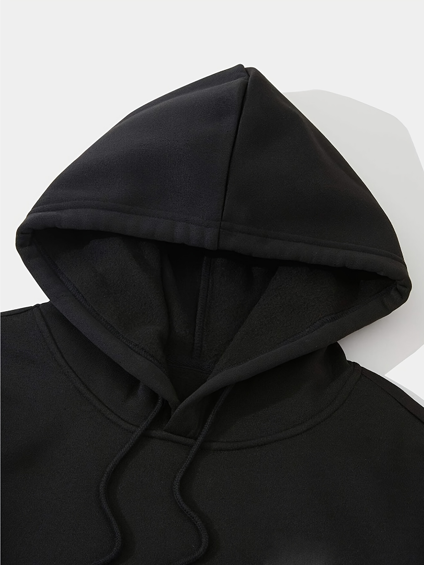 FZVYD Sudadera negra con capucha para hombre, sudadera con capucha de gran  tamaño con estampado gráfico de manga larga, casual, con cordón