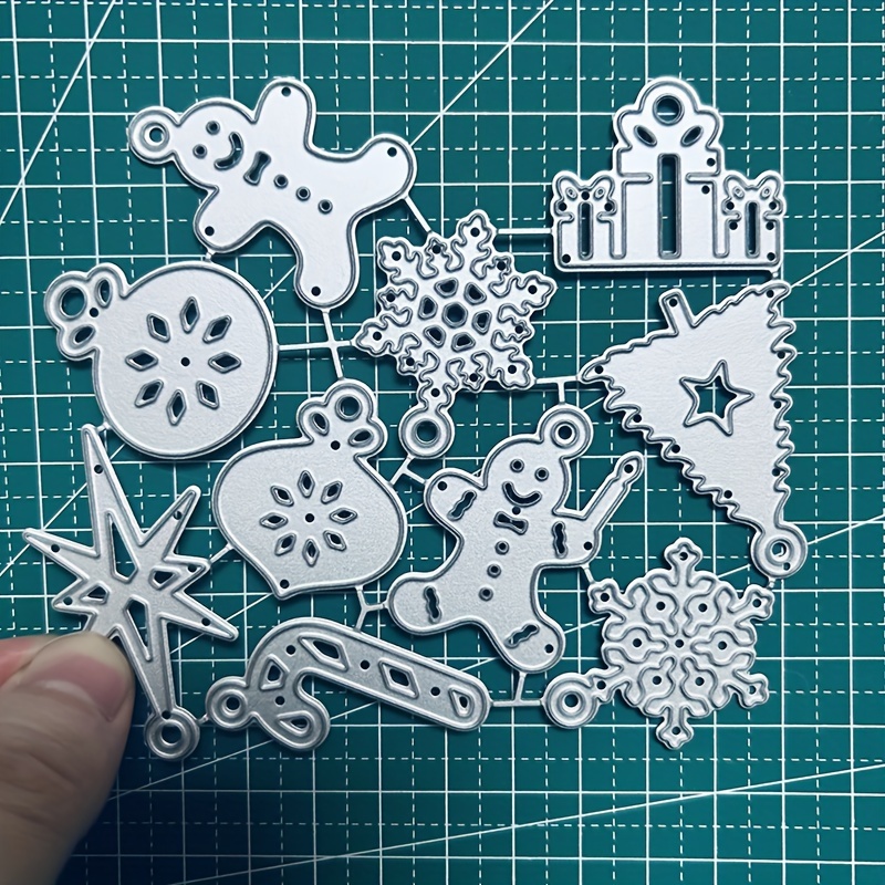 Christmas Elements Metal Die Cuts For Card Making Cutting - Temu
