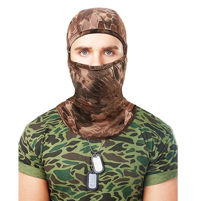 Stay Protected In Style 1pc Windproof Camouflage Balaclava Face Mask Neck  Gaiter For Cycling Hiking Fishing And Hunting - Sports & Outdoors - Temu  Canada