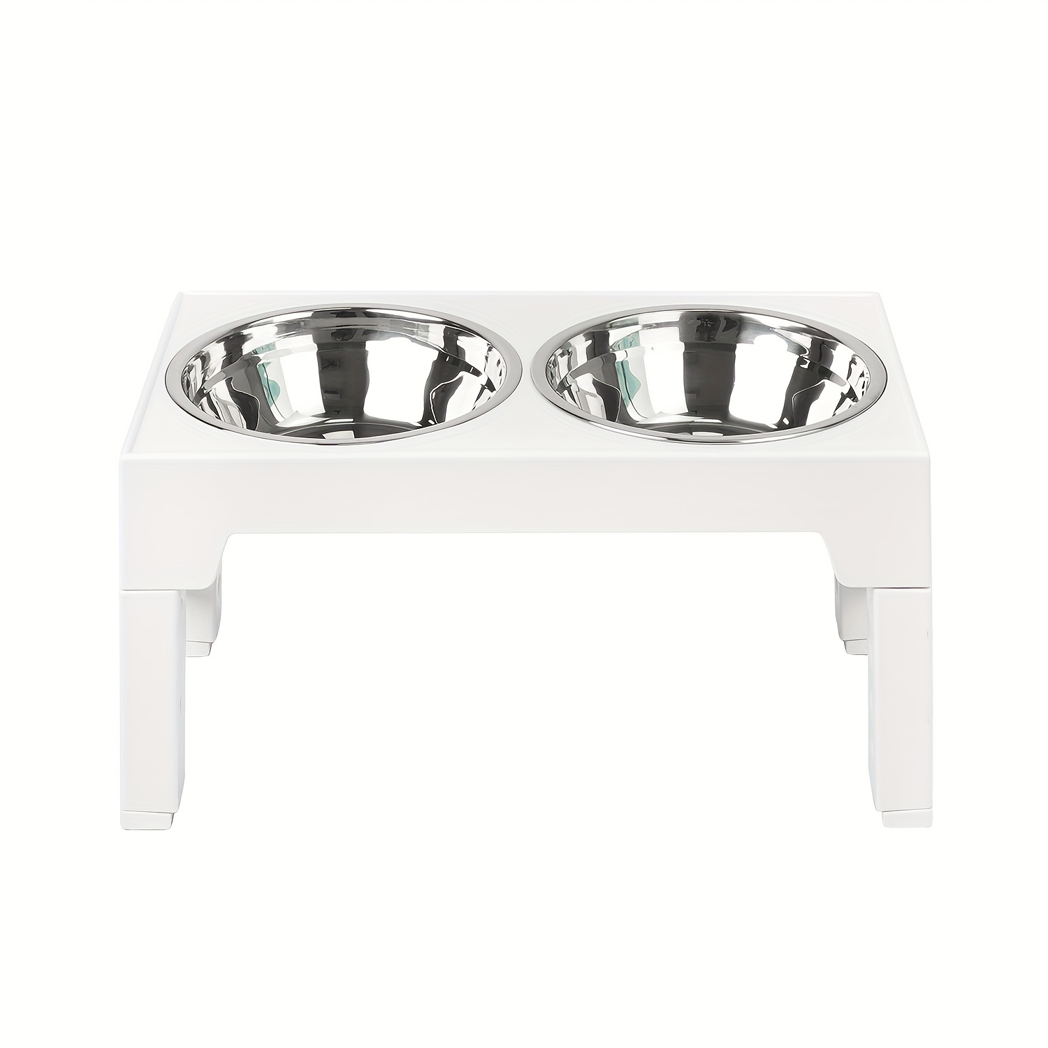 Elevated Dog Bowl Stand With 2 Stainless Steel Dog Food Bowls, Heights  Adjustable Raised Dog Feeder Bowls For Indoor Dogs - Temu