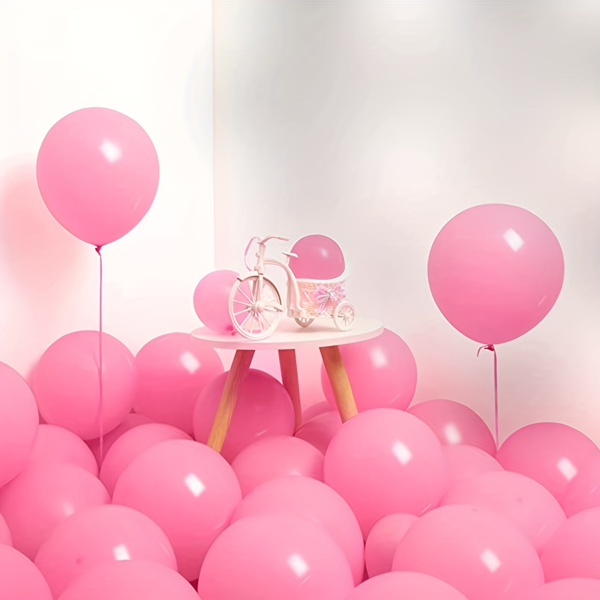  Globos de color rosa pastel de 12 pulgadas, 5 pulgadas, 70  globos de látex para fiesta, globos de cumpleaños de color rosa macarrón,  decoración de fiesta de baby shower : Hogar y Cocina