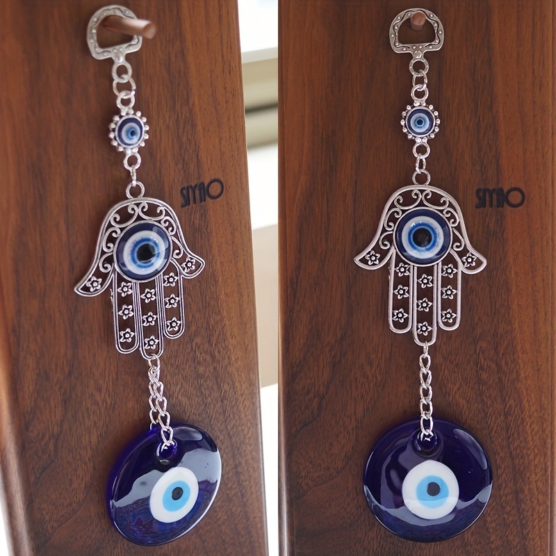 TEMU 1pc, Evil Eye Hanging For Home Entrance, House Door Decoration, Hanging Ornament For Home Protection, Good Luck Charm And Prosperity At Office And Home