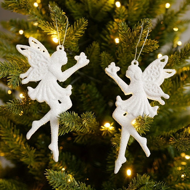 Christmas Tree Hanging Ornaments Snowflake Angel Deer Pendants
