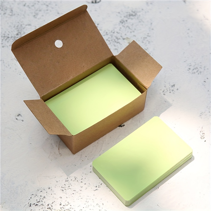  STOBOK 240 Pcs Blank Jam Blank Notecards Compact Word Cards  Kraft Business Cards Colored Cardstock 8.5 x 11 Assorted Portable Graffiti  Cards Message Accessories Thicken Study Card Paper : Office Products