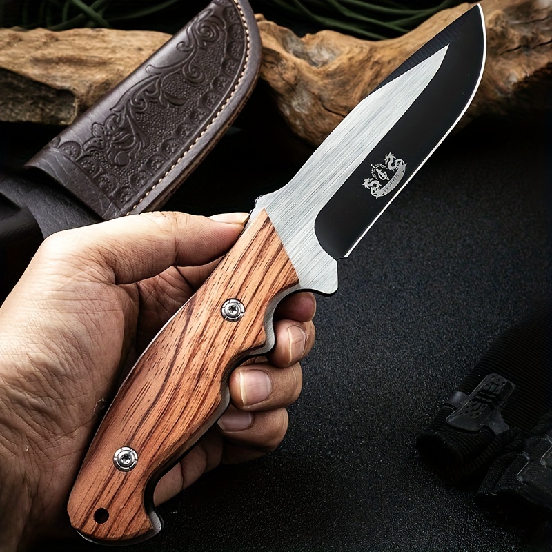 Outdoor Camping And Hiking Knife With Durable Aluminum Handle