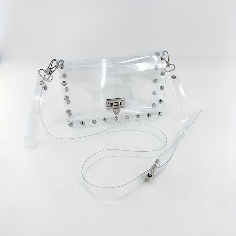 MOETYANG Transparent Clutch Clear Purse Crossbody Shoulder Bags Stadium  Approved Bags