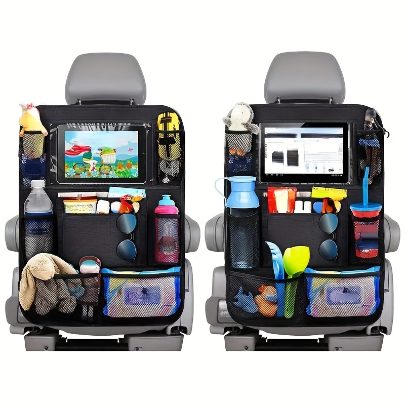 Organizador para asiento trasero de coche de gran capacidad, múltiples  bolsillos, aperitivos para niños, juguetes, bolsa de almacenamiento de  respaldo de asiento de coche, accesorios de viaje – Los mejores productos en